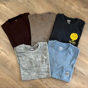 Lot 5 Uniqlo t-shirts SPRZNY McGee Little Miss Mr Happy Tomas Maier Dry-Ex S/XS